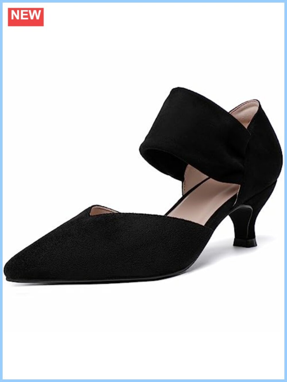 Women's Kitten Heels Closed Toe Pointed Toe Slip On Pumps